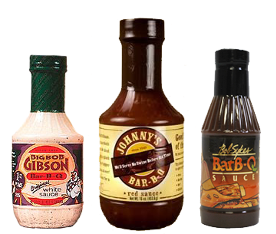 A group of bottles of sauce Description automatically generated